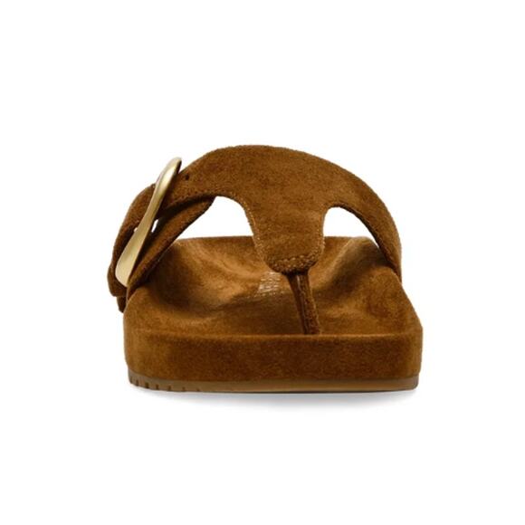 Anne Klein Dori Sandals in Brown Suede New in Box Size 8.5 - Picture 3 of 8